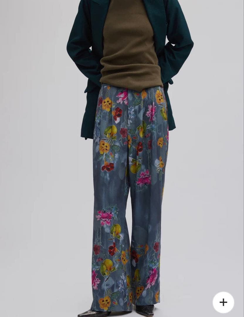 パンツ UND GRACE JACQUARD PRINT PANTS