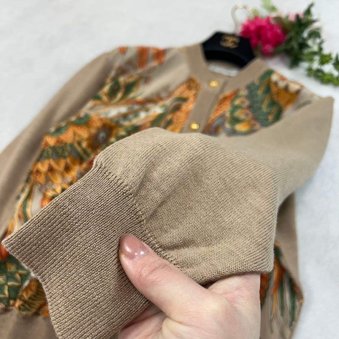 K933 S サルヴァトーレフェラガモ 金ボタン カーディガン レディース