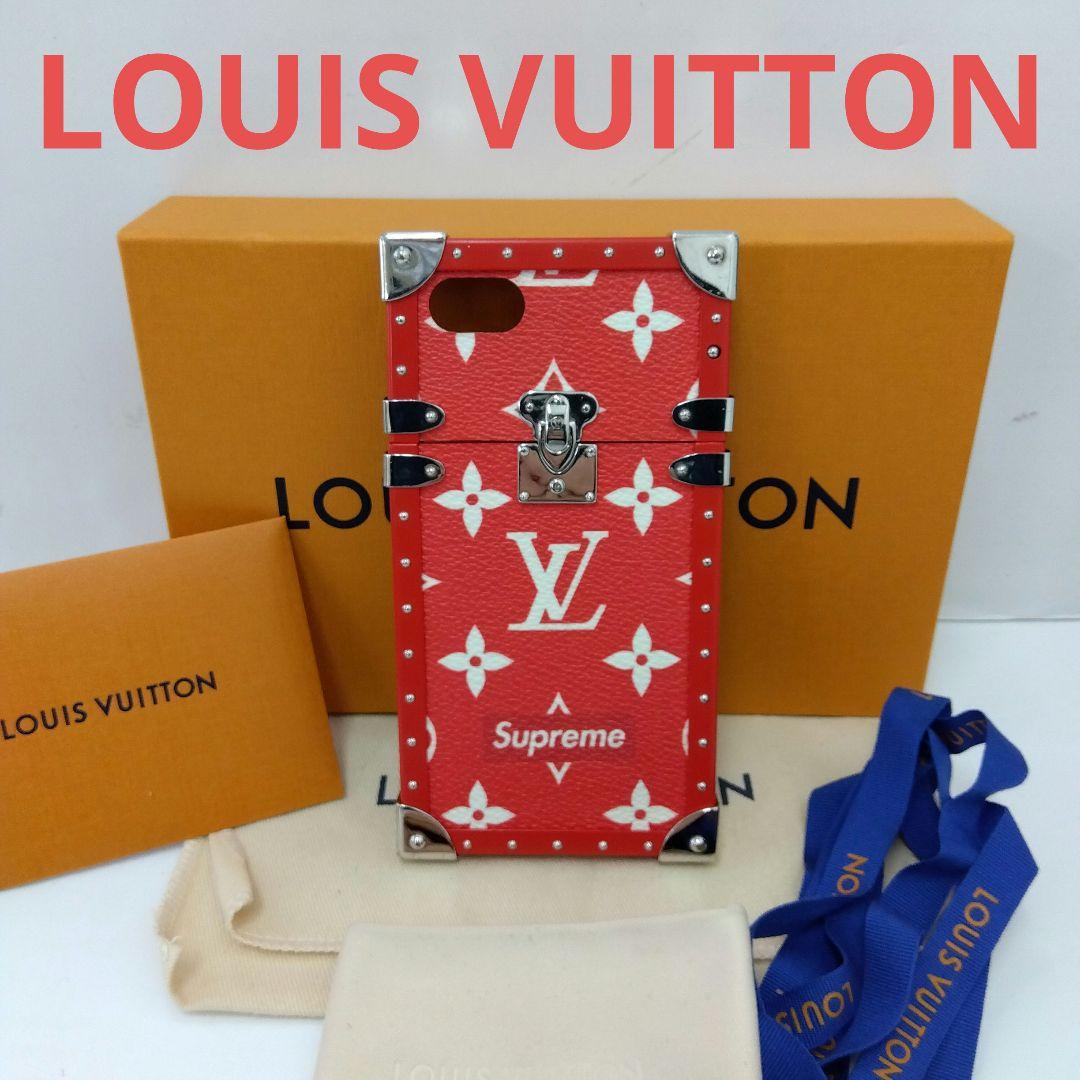 KM069 ルイヴィトン 美品 iPhoneケース モノグラム シュプリーム