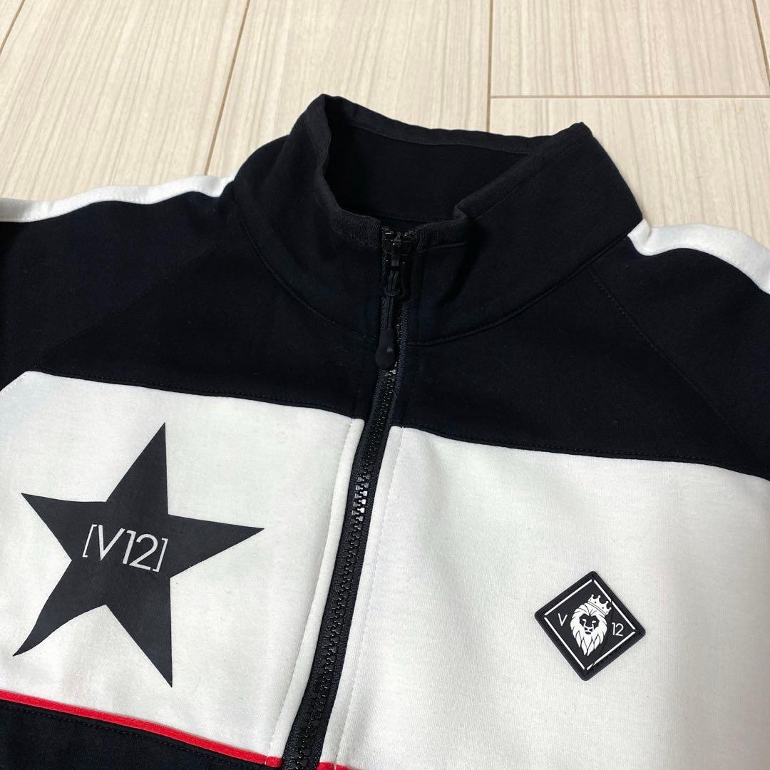 V12 ダブルジップブルゾン　ジャケット　ゴルフウェア　ブラック
