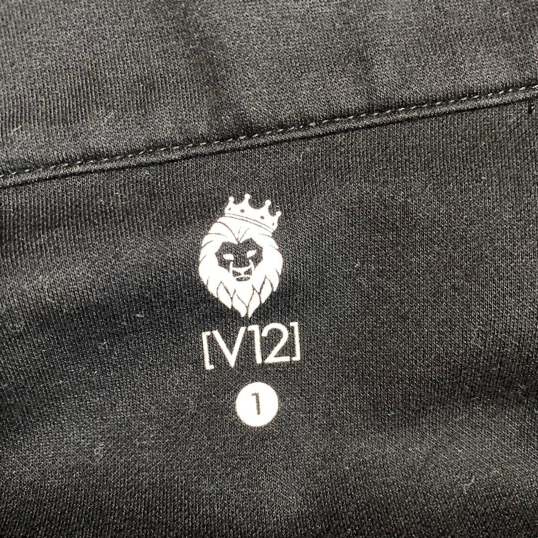 V12 ダブルジップブルゾン　ジャケット　ゴルフウェア　ブラック