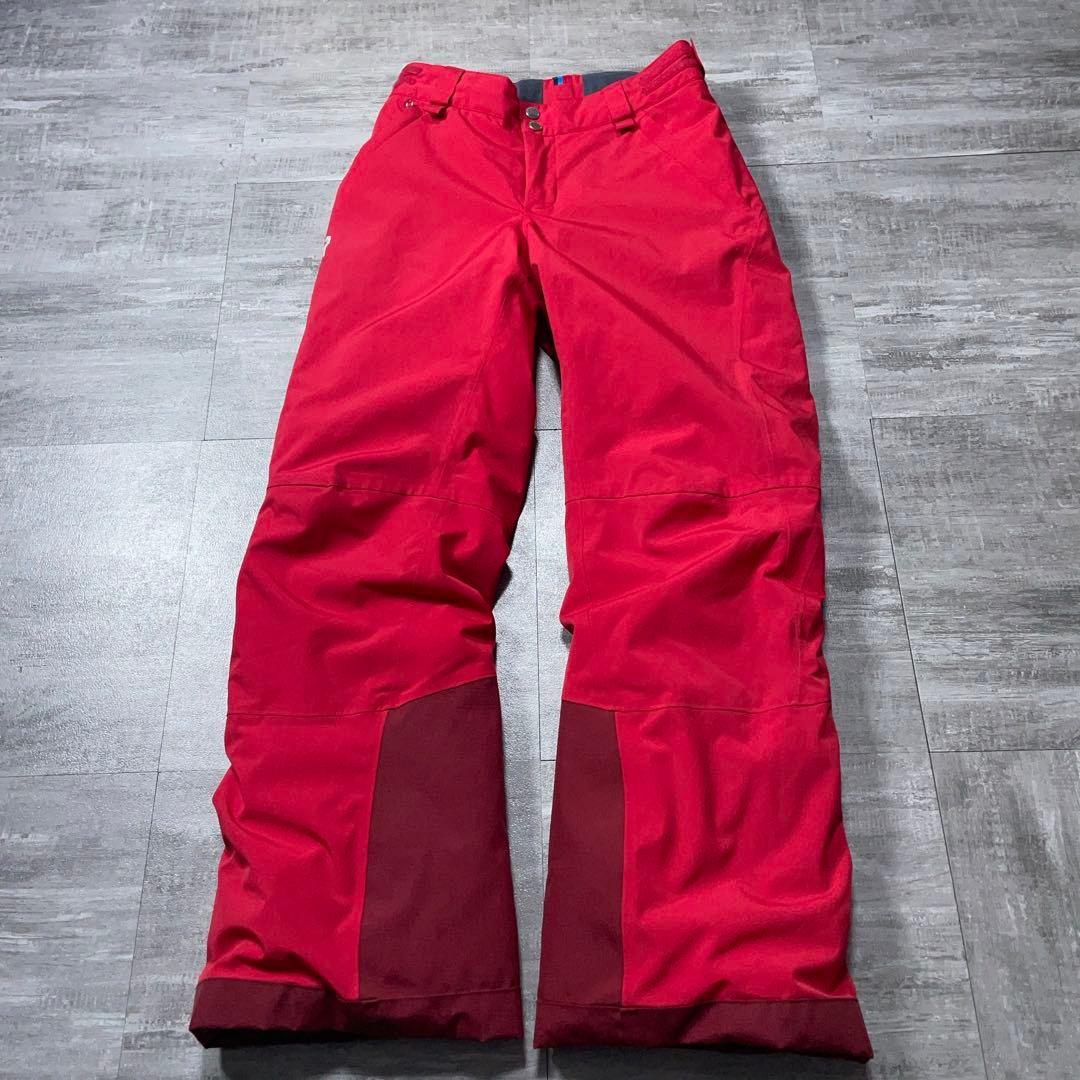 ピークパフォーマンス スキーウェア レディースS 赤 セットアップ 上下 山登り