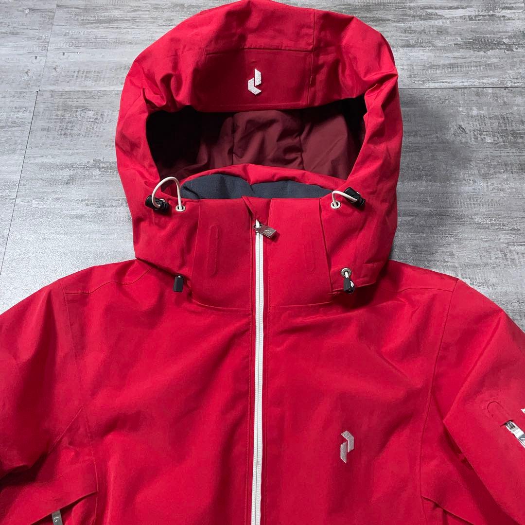 ピークパフォーマンス スキーウェア レディースS 赤 セットアップ 上下 山登り