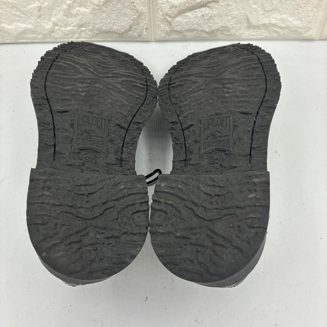 【美品】CAMPER カンペール ウォールデン 37 ブラック レザーシューズ