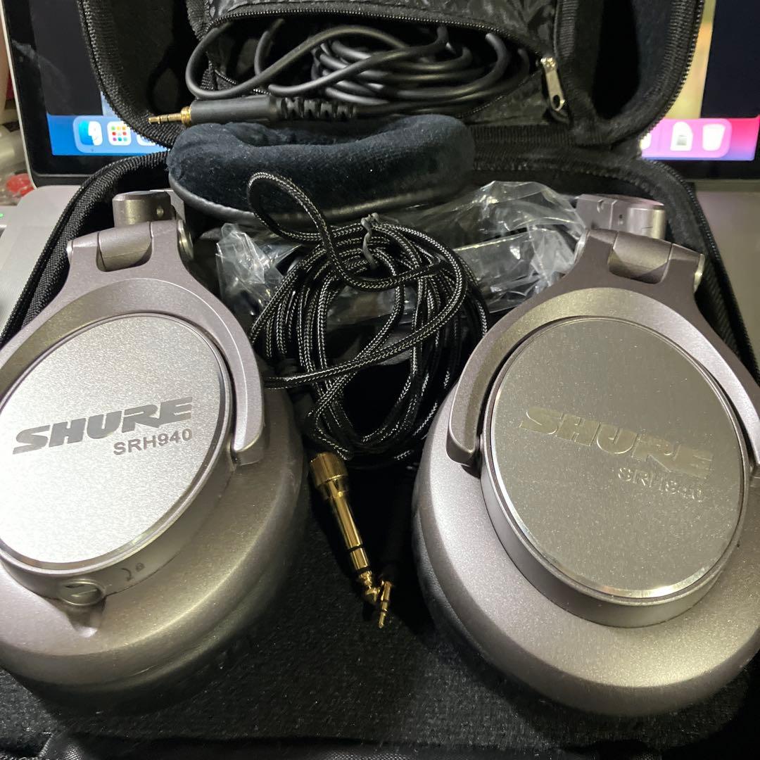 SHURE SRH940 リファレンス・スタジオ・ヘッドホン シュア