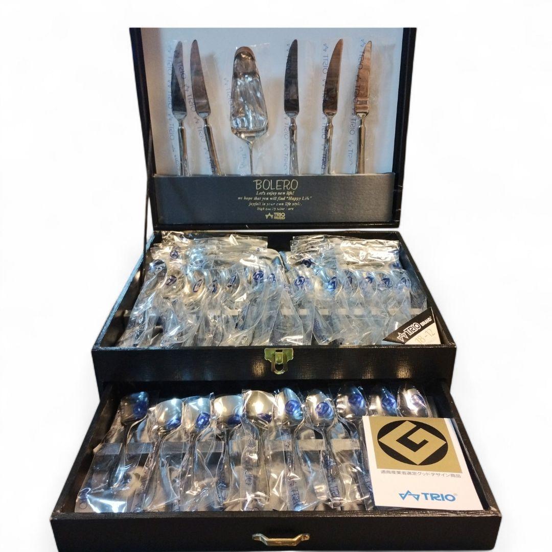 ✨️未使用✨️ TRIO BRAND 18-12 ボレロ カトラリー 41本入