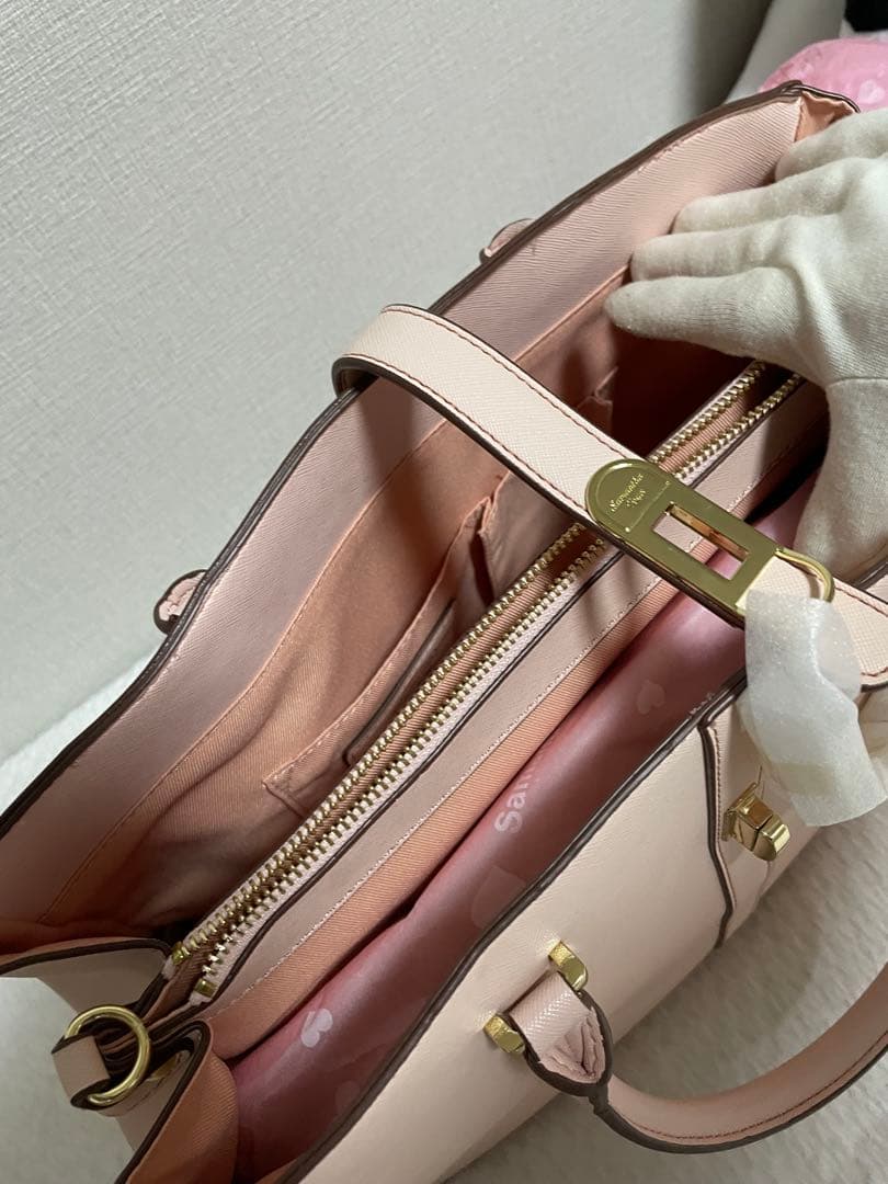 サマンサベカピンク ハンドバッグ 新品未使用ショルダーストラップ付