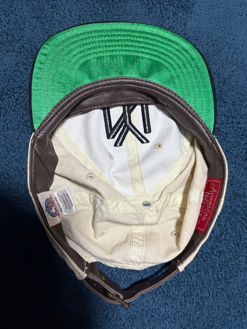 なさん専用　NYロゴ刺繍 ベースボールキャップ　ベージュ