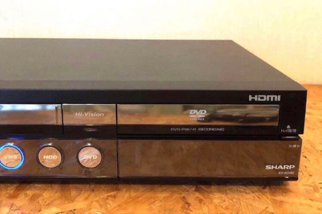 貴重美品VHS付 SHARPシャープハイビジョンDVDレコーダーDV-ACV52