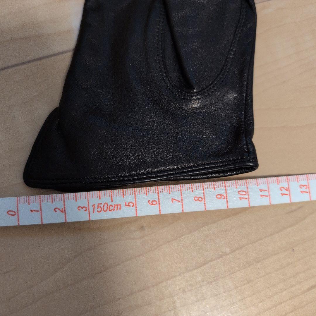 Vivienne Westwood 黒のレザー手袋 orb柄　レディース