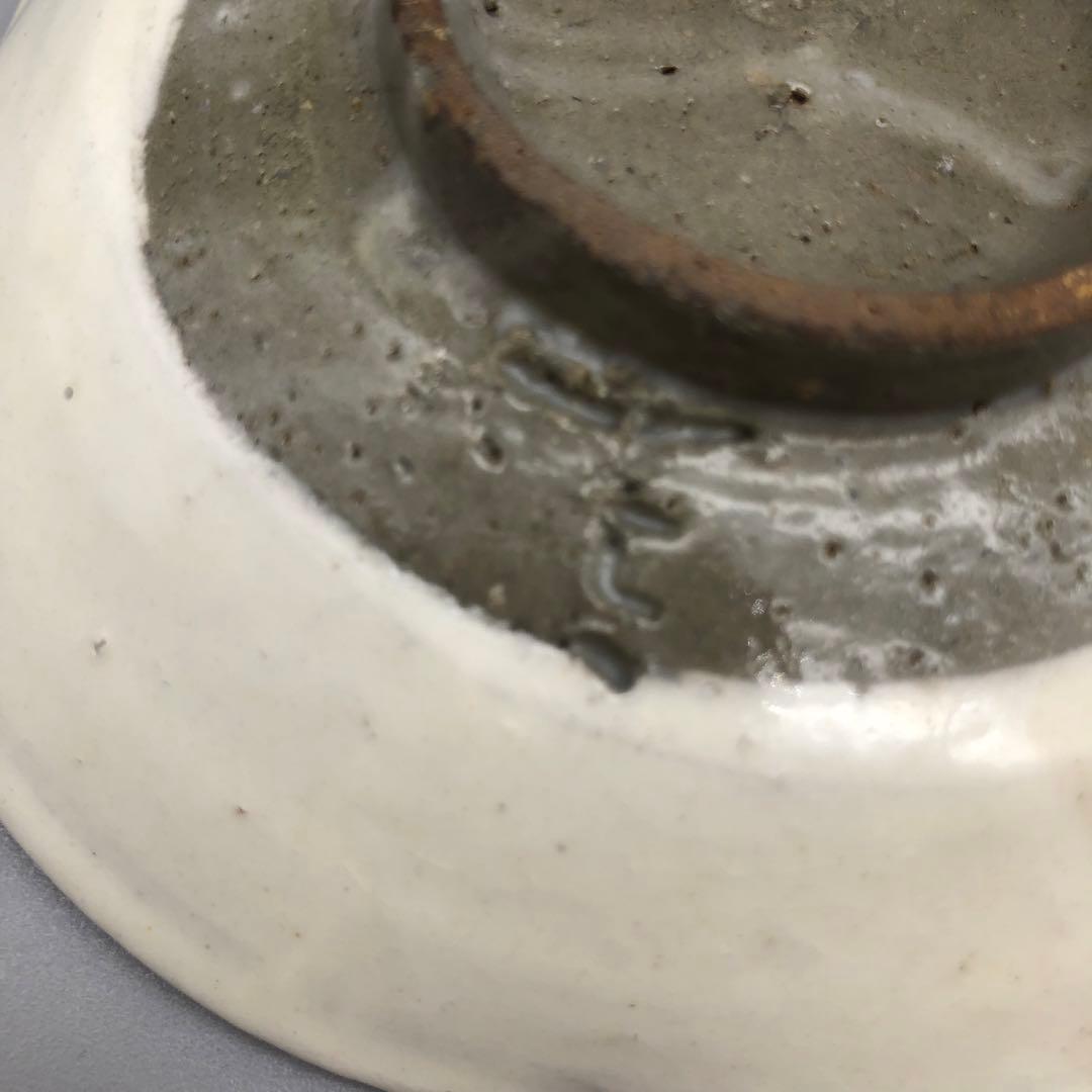 希少年代物唐津焼隆太窯中里粉引ふちなぶり皿5枚セット12-13cm骨董ビンテージ