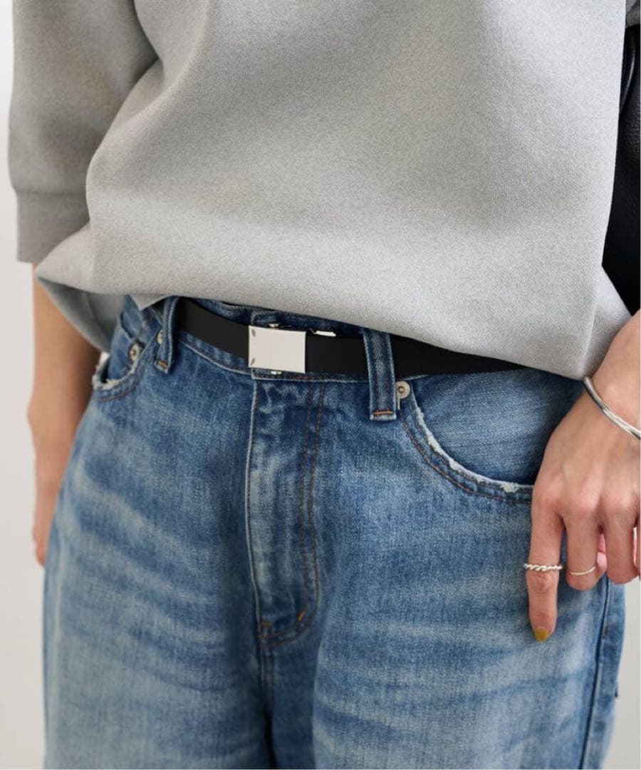 FRAMeWORK LEFIJE ガチャベルト 2CM silverバックル