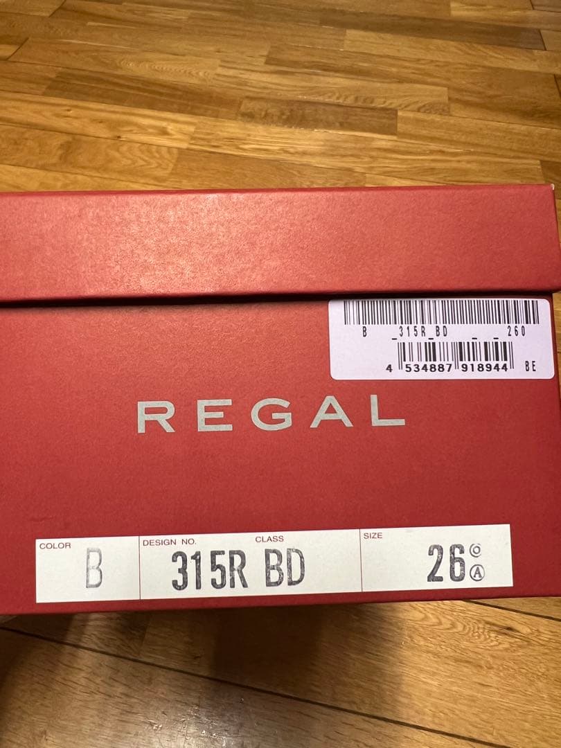 新品未使用 REGAL 315R BD ブラック 26.0cm