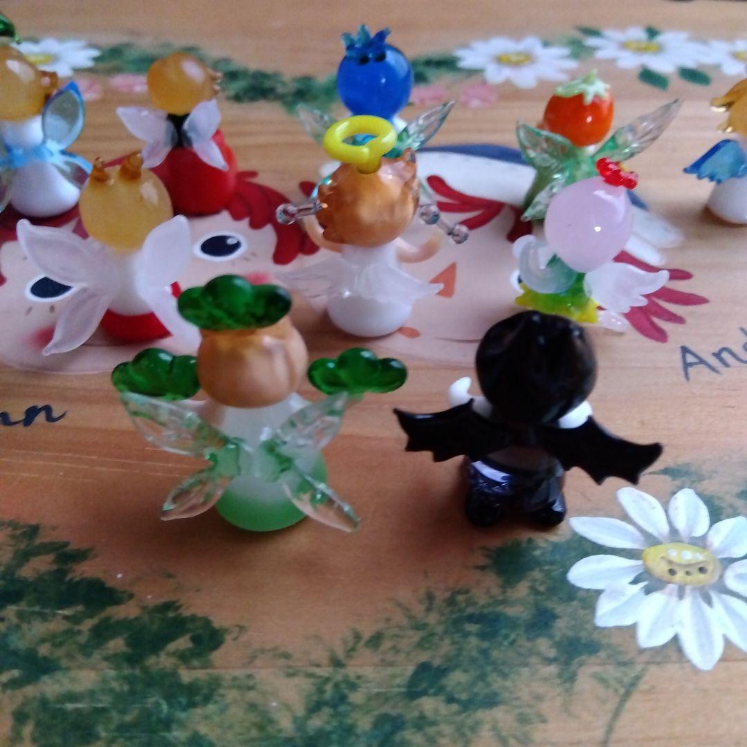 ガラス細工　天使フィギュア10体セット