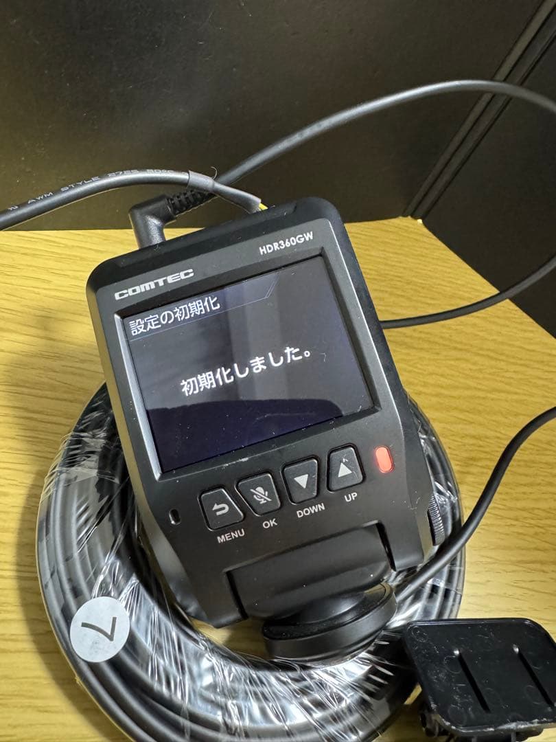 HDR360GW 前後カメラ　コムテックドライブレコーダー360度カメラ