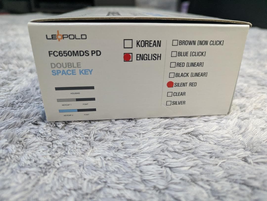 【ほぼ新品】LEOPOLDキーボード US配列 CHERRY MX 静音赤軸