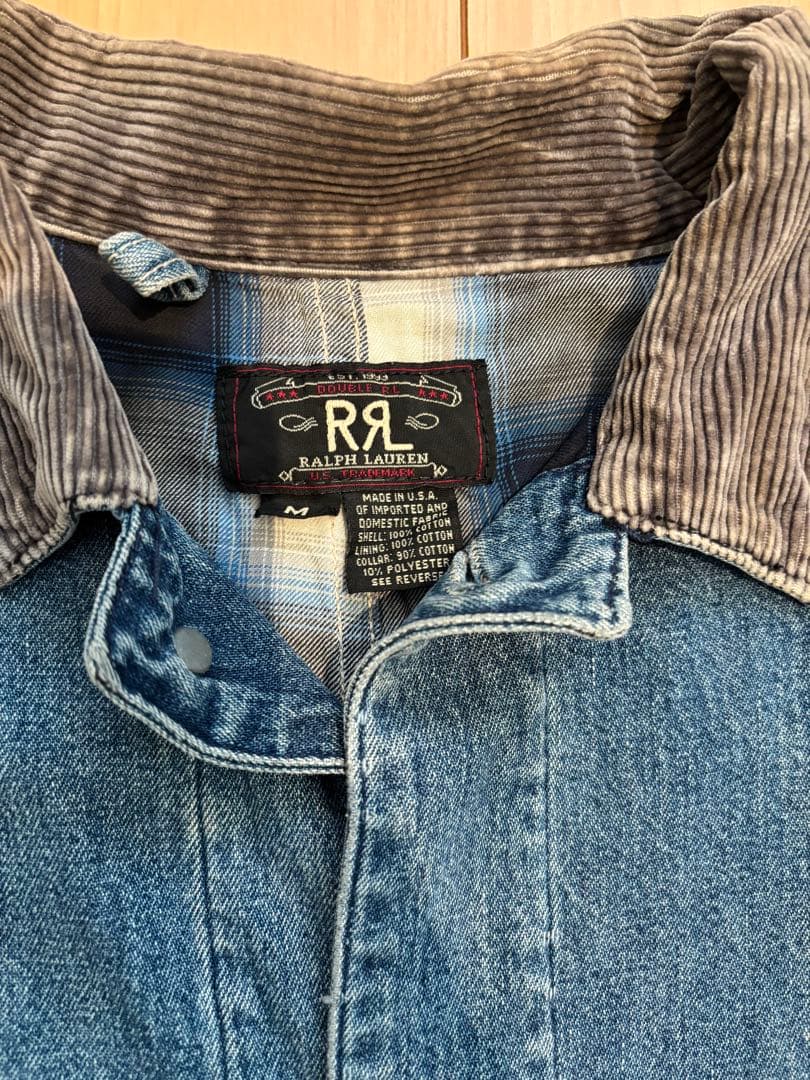 RRL カバーオール コーデュロイ襟 初期 三つ星 USA製