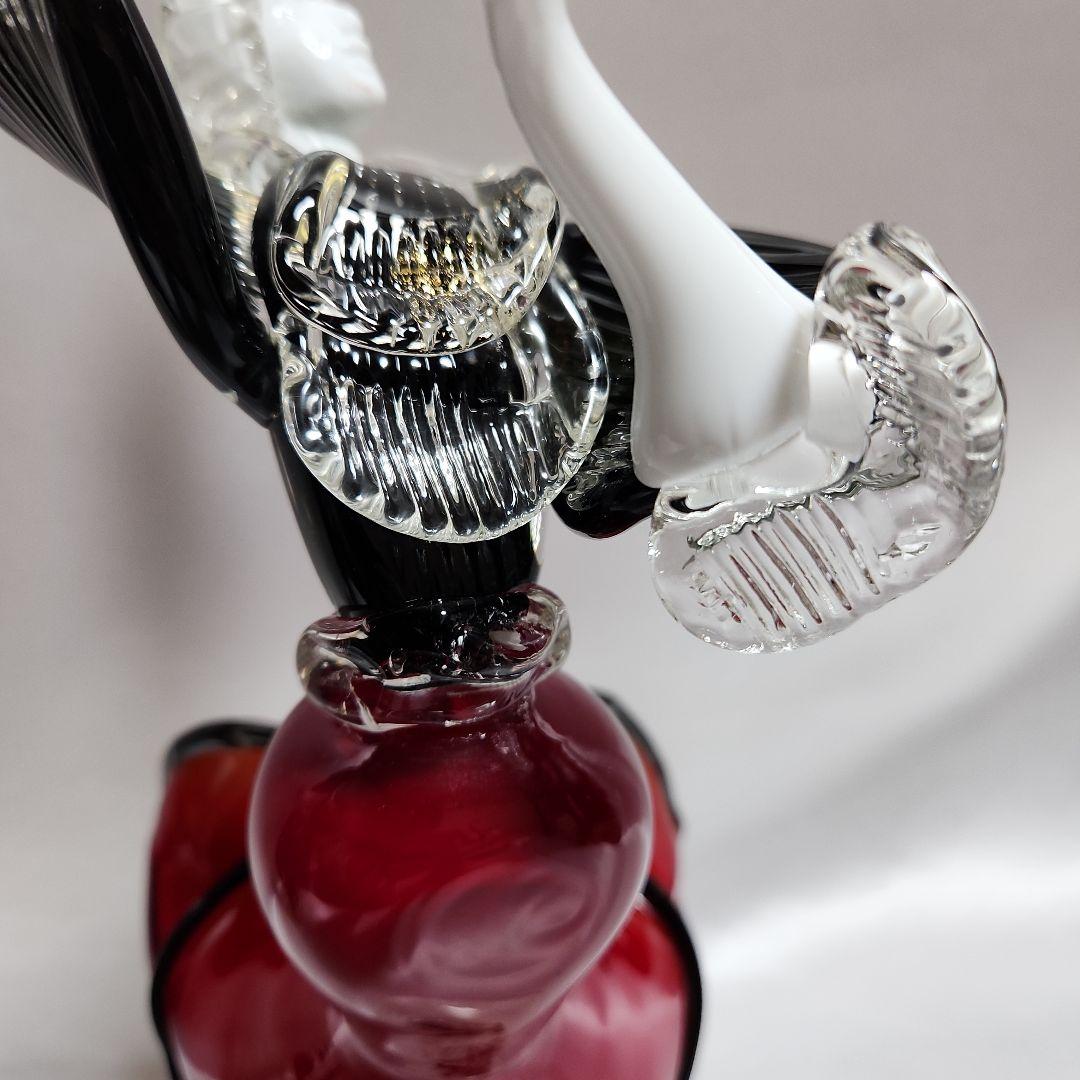 ま*ん様 ベネチアンガラス ペアドール ムラーノガラス ダンス イタリア 金彩