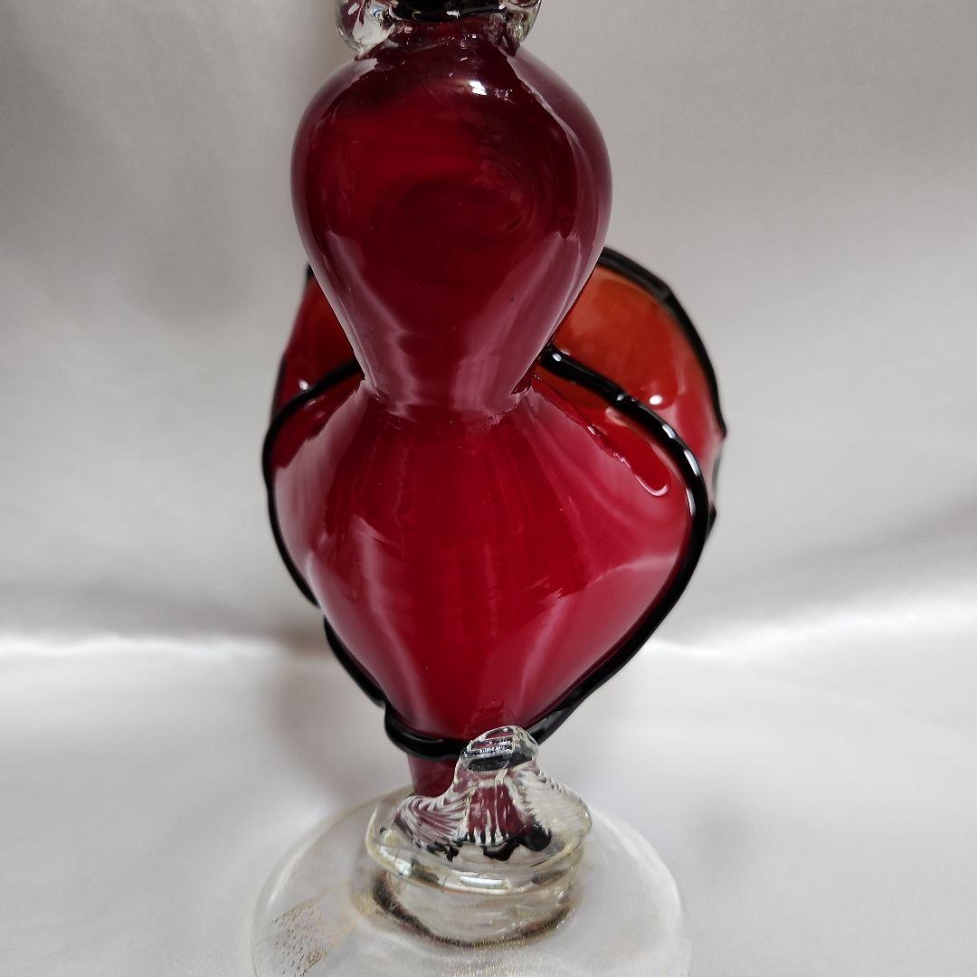 ま*ん様 ベネチアンガラス ペアドール ムラーノガラス ダンス イタリア 金彩