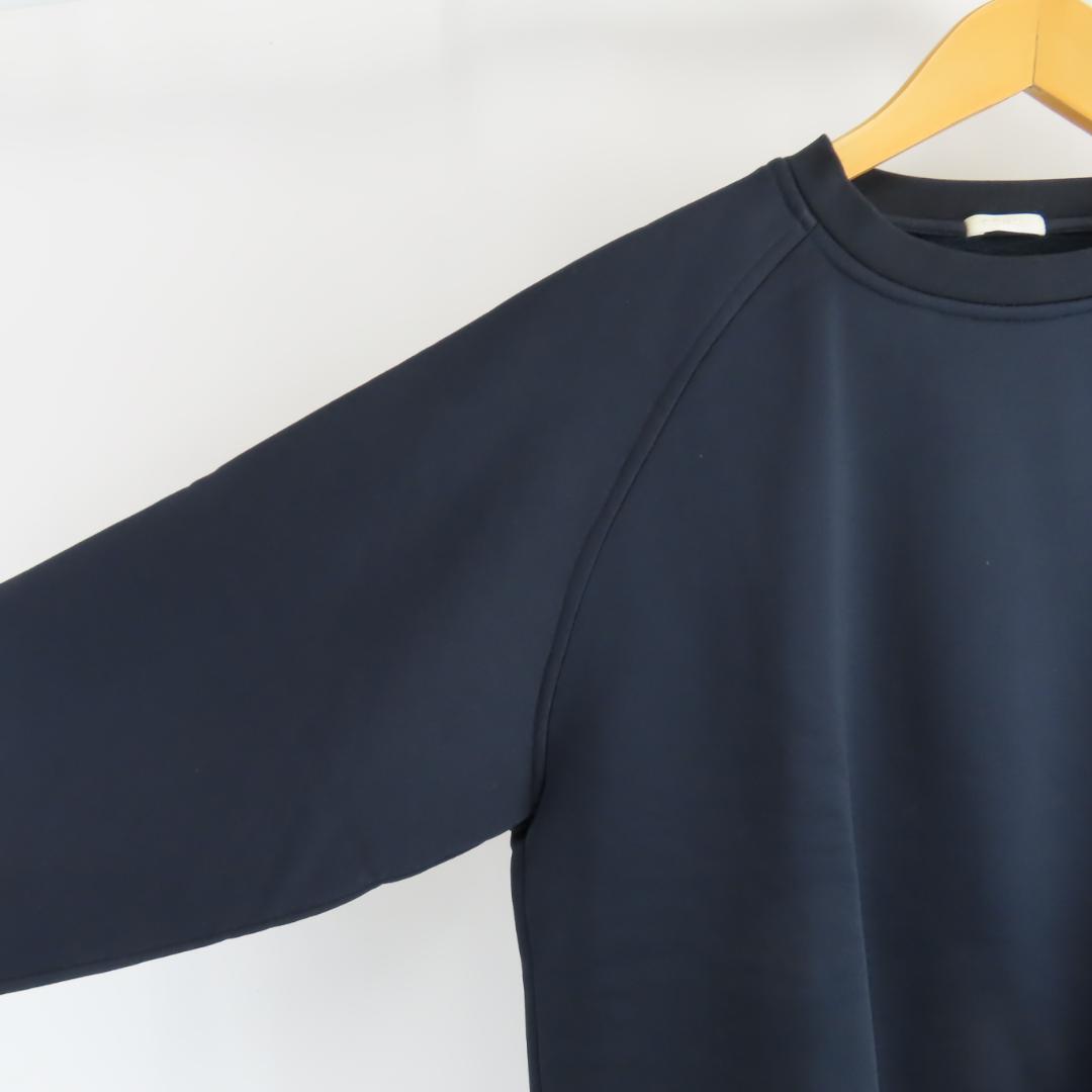 美品 COMOLI ストレッチ 裏起毛 ラグランスリーブ スウェット トレーナー