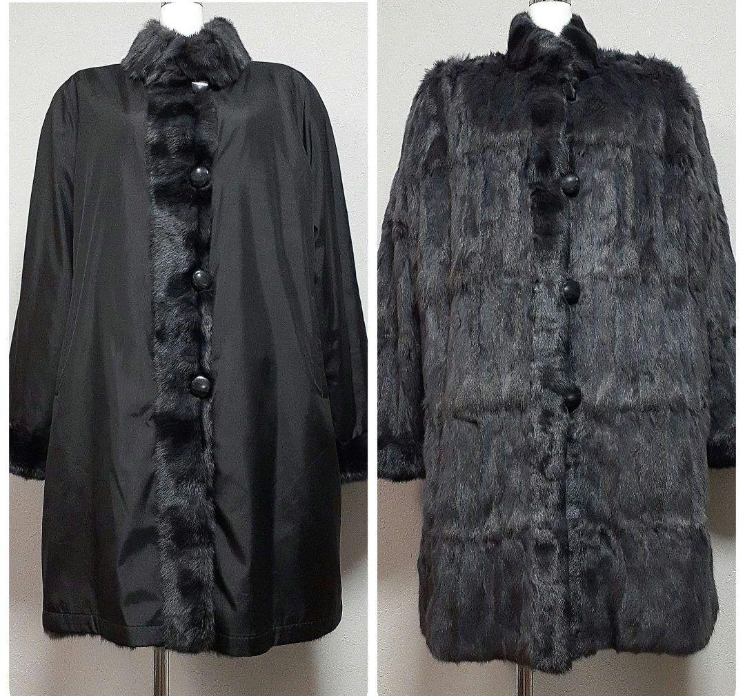 ロシアンリス×シルク リバーシブル コート