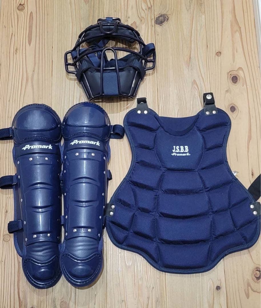 Promark キャッチャー用防具セット JS.B.B ネイビー　少年野球　軟式