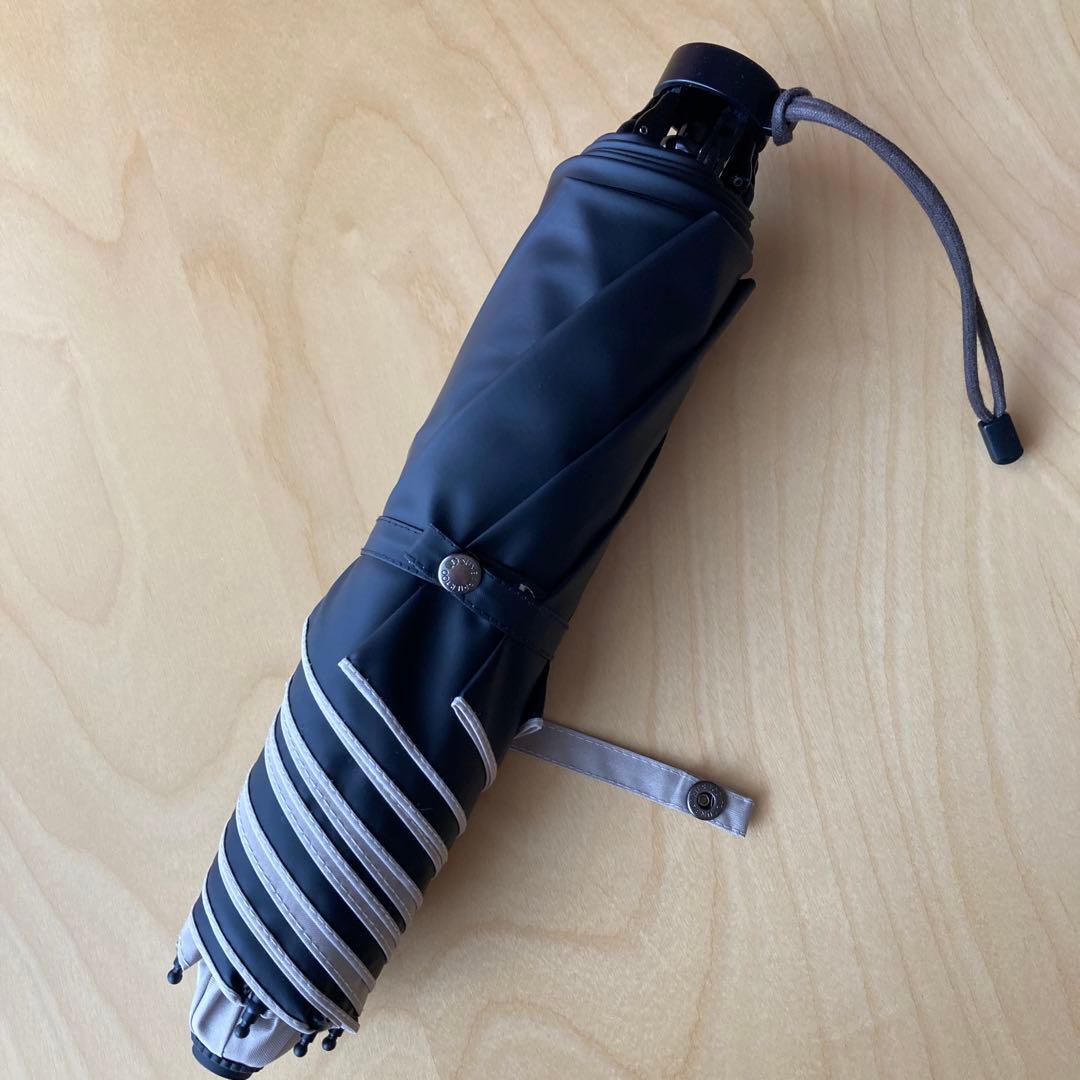 サンバリア100折りたたみ日傘２段折 コンパクト / 無地　ベージュ