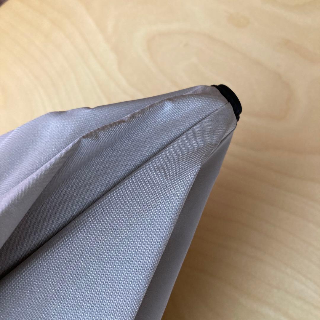 サンバリア100折りたたみ日傘２段折 コンパクト / 無地　ベージュ