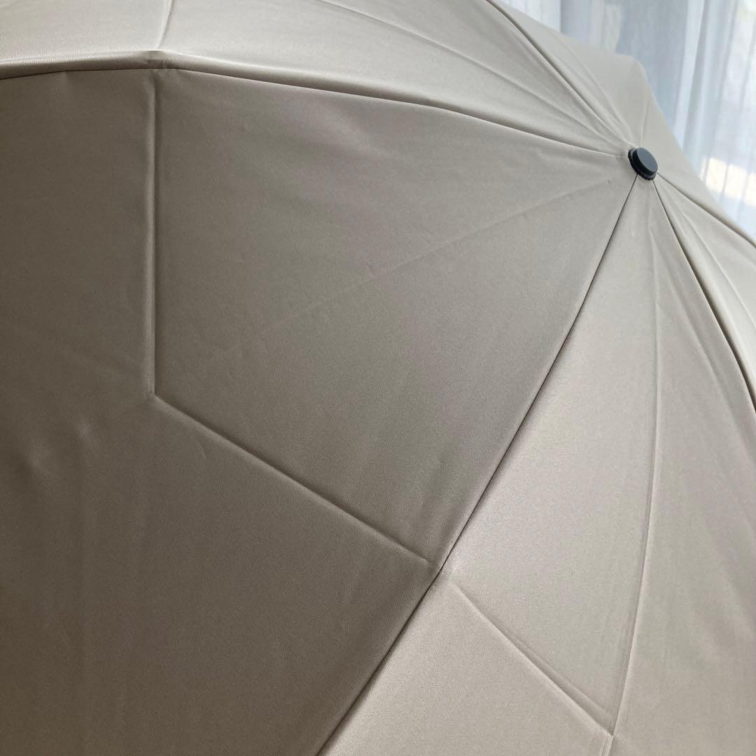 サンバリア100折りたたみ日傘２段折 コンパクト / 無地　ベージュ
