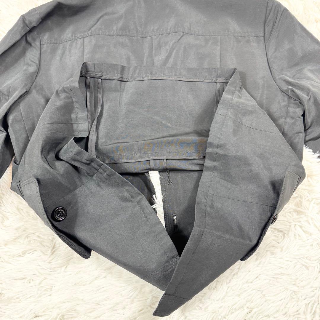 【希少・美品】バーバリーロンドン リネンジャケット　ブラック 42