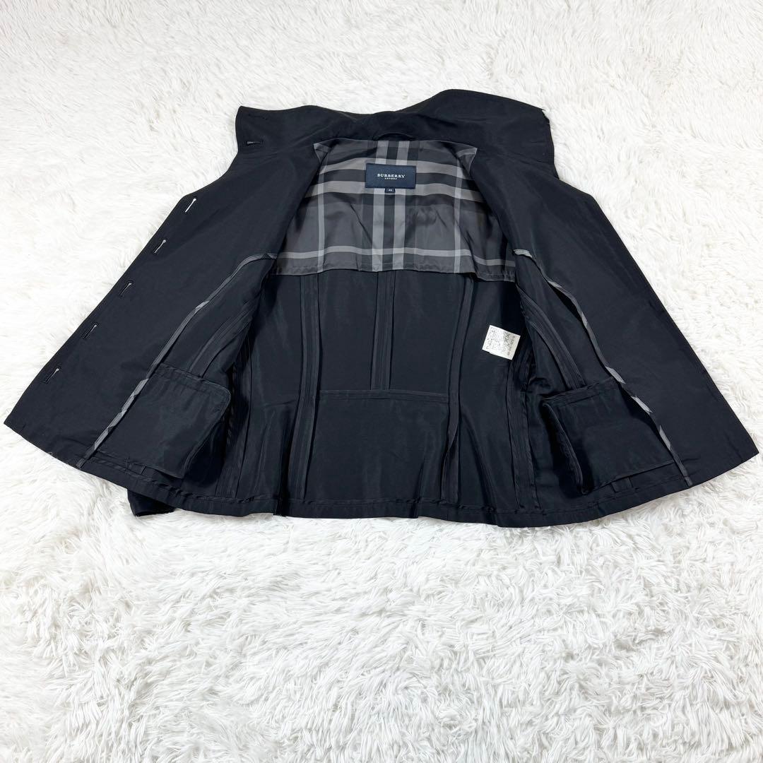 【希少・美品】バーバリーロンドン リネンジャケット　ブラック 42