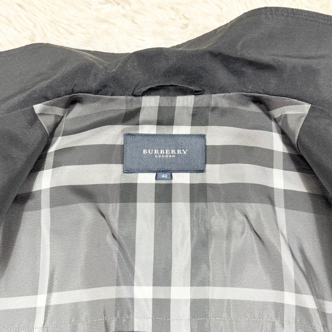 【希少・美品】バーバリーロンドン リネンジャケット　ブラック 42