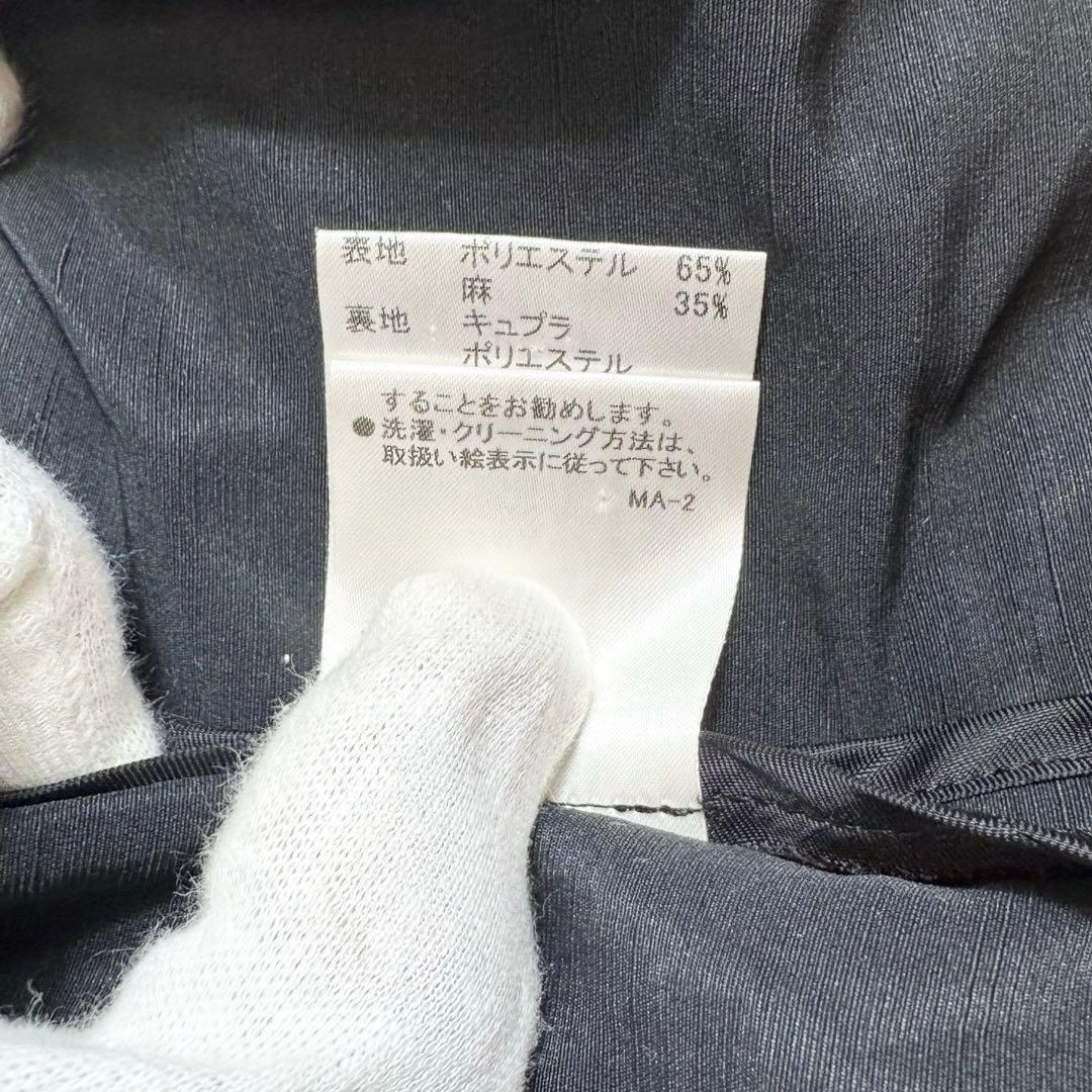 【希少・美品】バーバリーロンドン リネンジャケット　ブラック 42