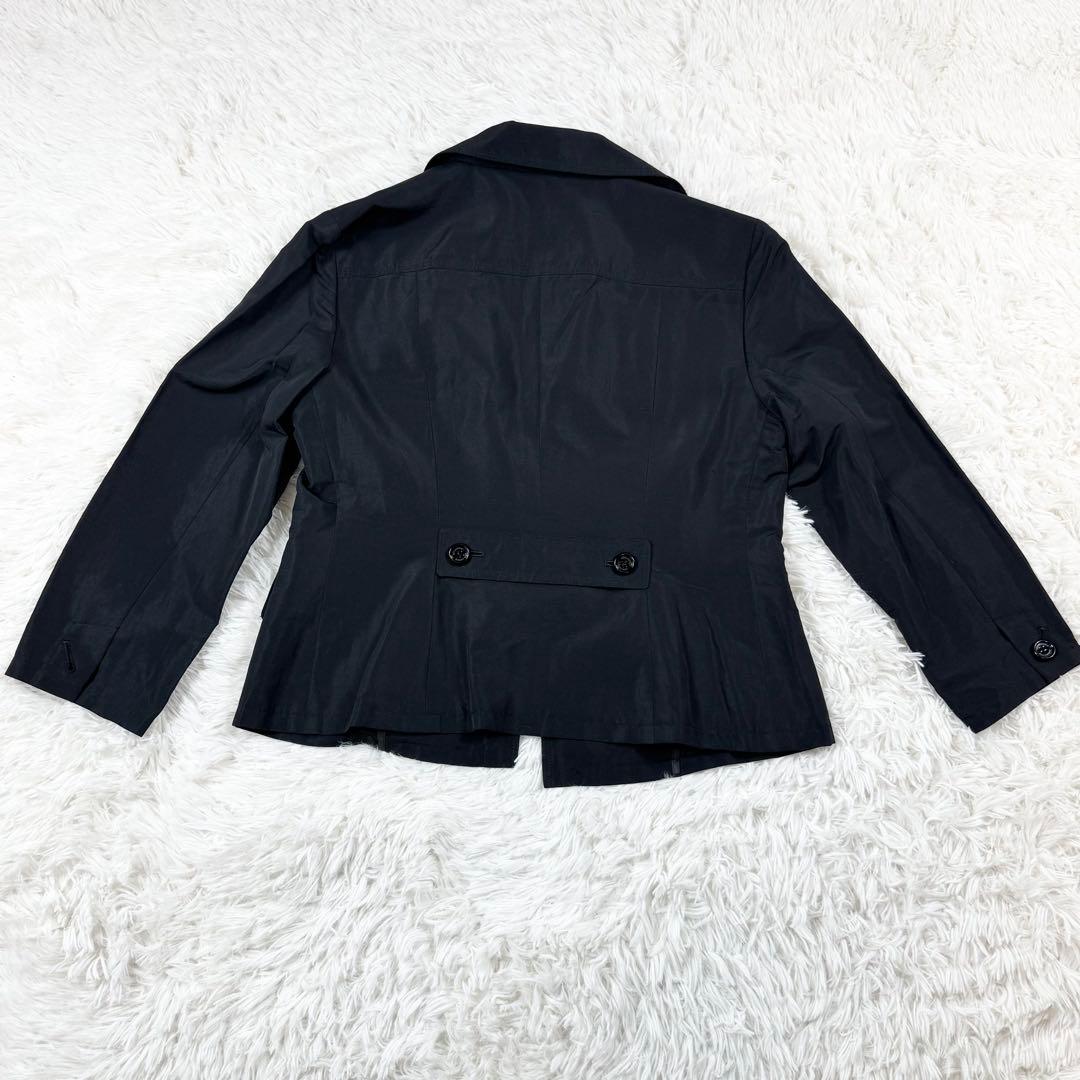 【希少・美品】バーバリーロンドン リネンジャケット　ブラック 42