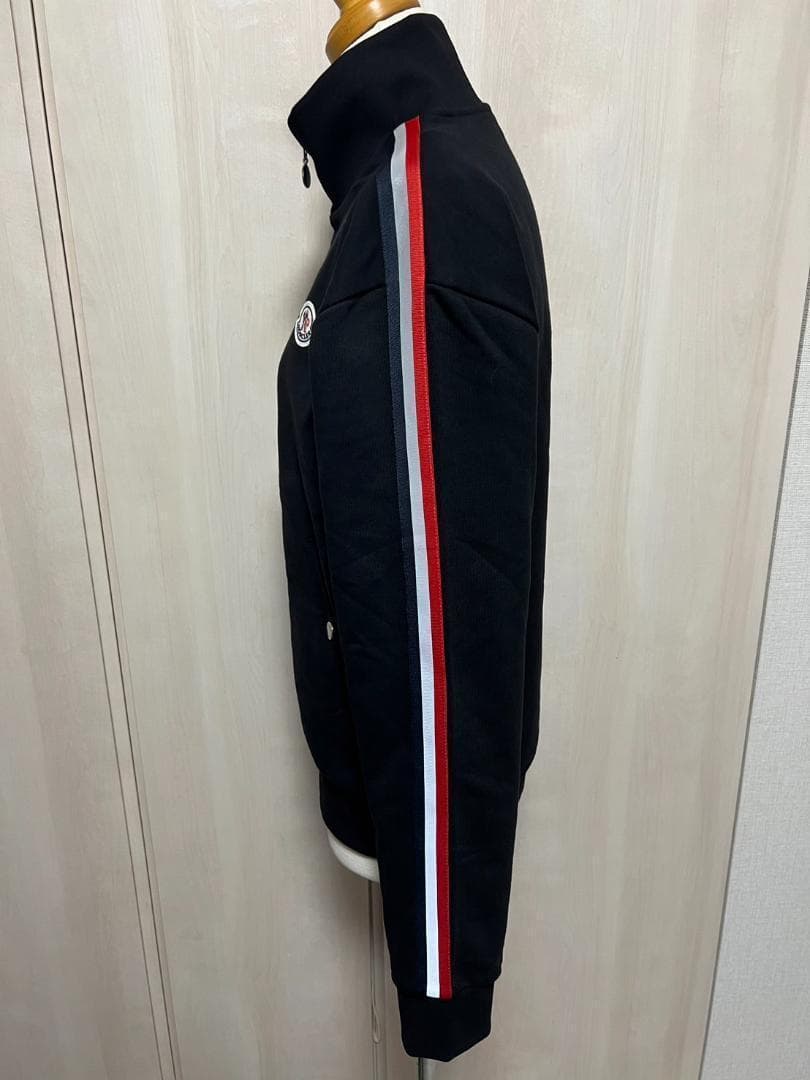 新品未使用☆MONCLER Strippedtricolor ジャージ S 黒色