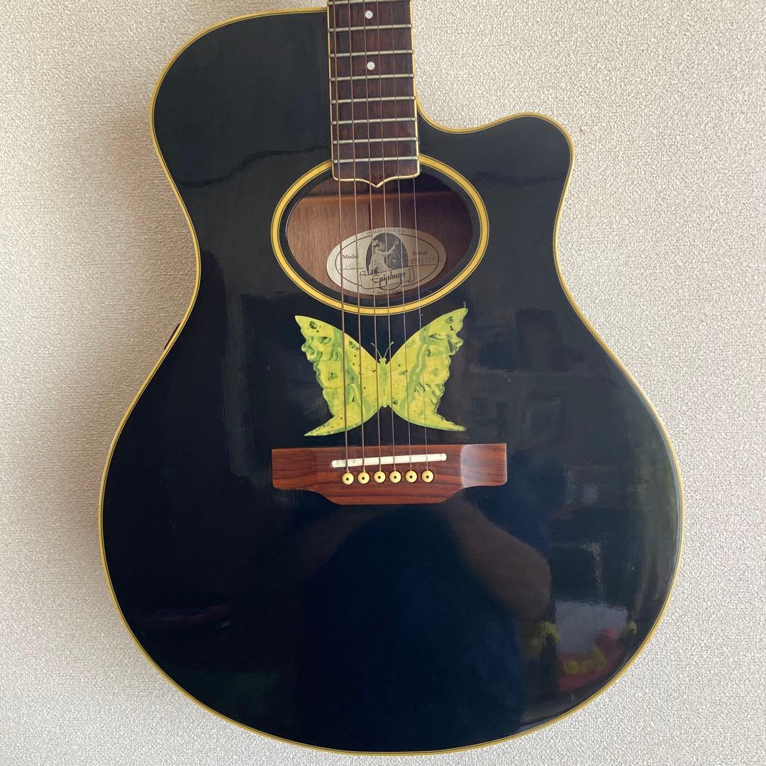 極稀少★エピフォンEO-2/B(エレアコ) Epihone EO-2/B 蝶々