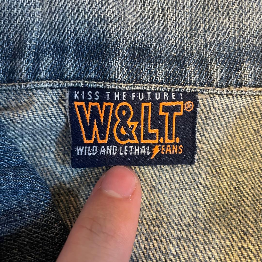 W&LT デニムジャケット 90s 00s 4ポケ 刺繍