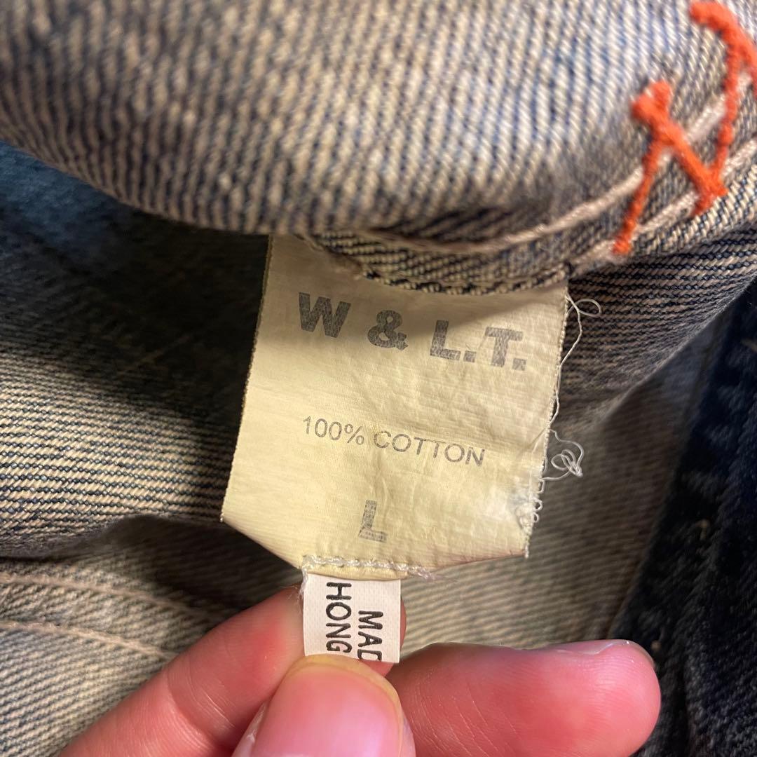 W&LT デニムジャケット 90s 00s 4ポケ 刺繍
