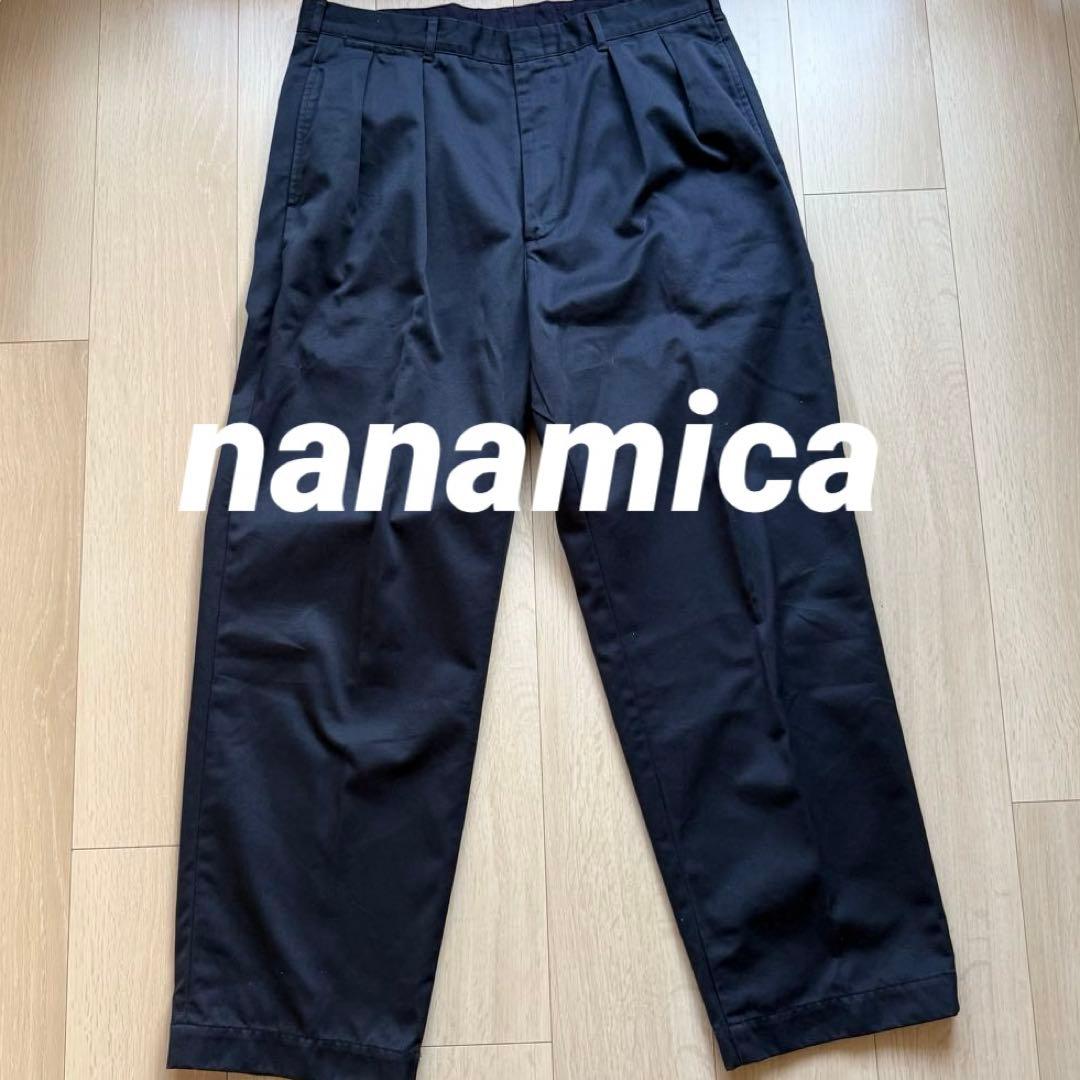 nanamica ネイビースラックス