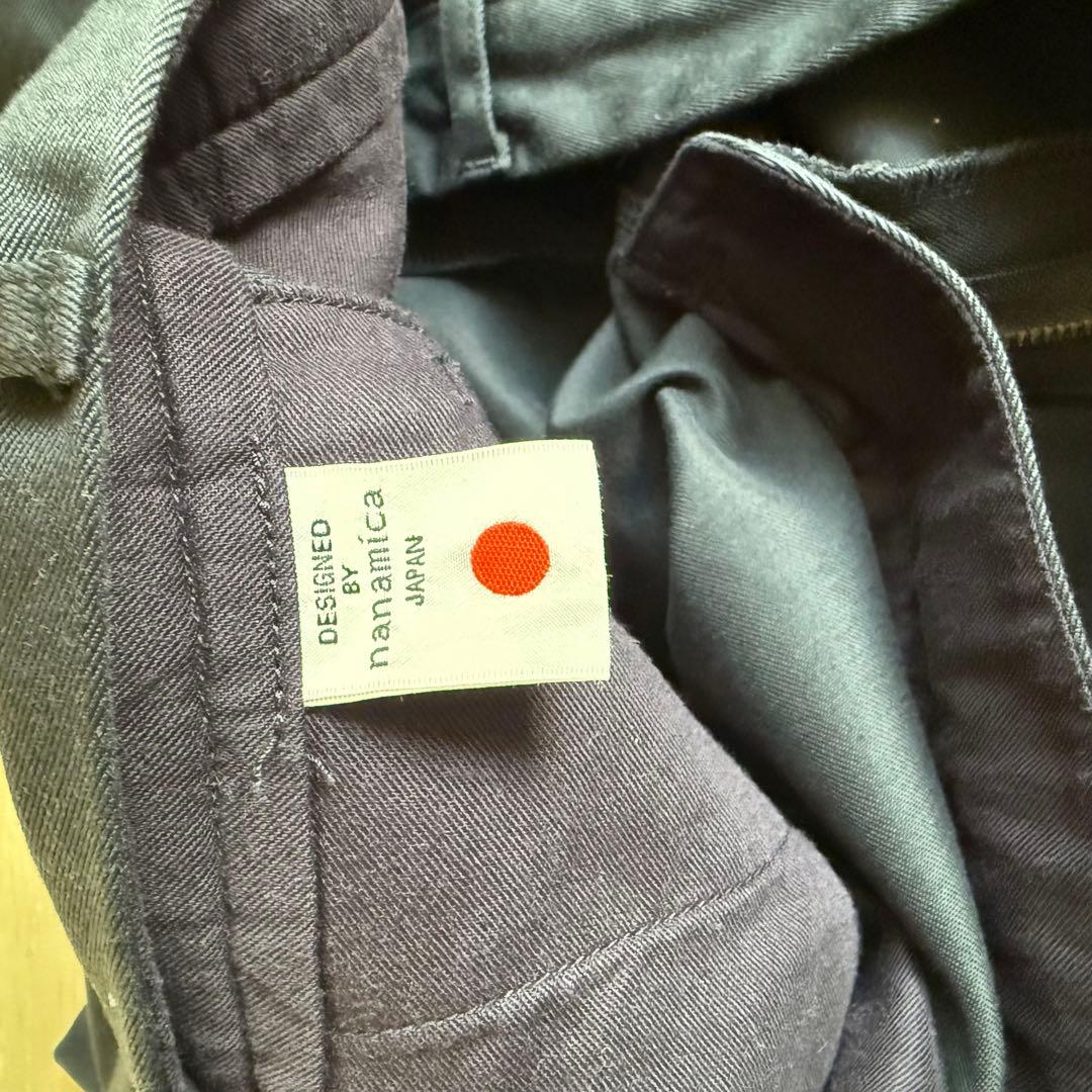 nanamica ネイビースラックス