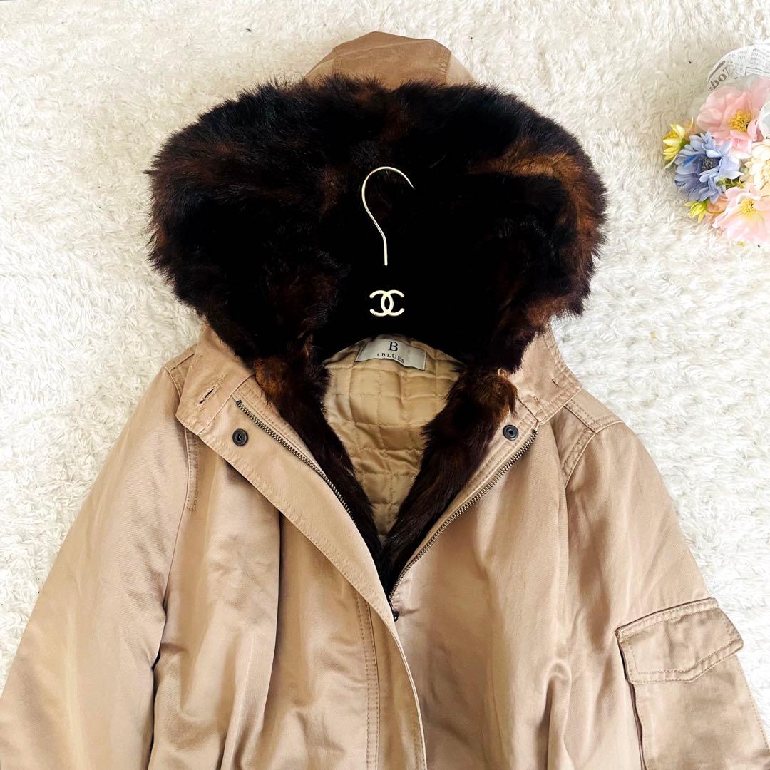 希少✨マックスマーラ♡ライナー付きモッズコート 2way エコファー　L