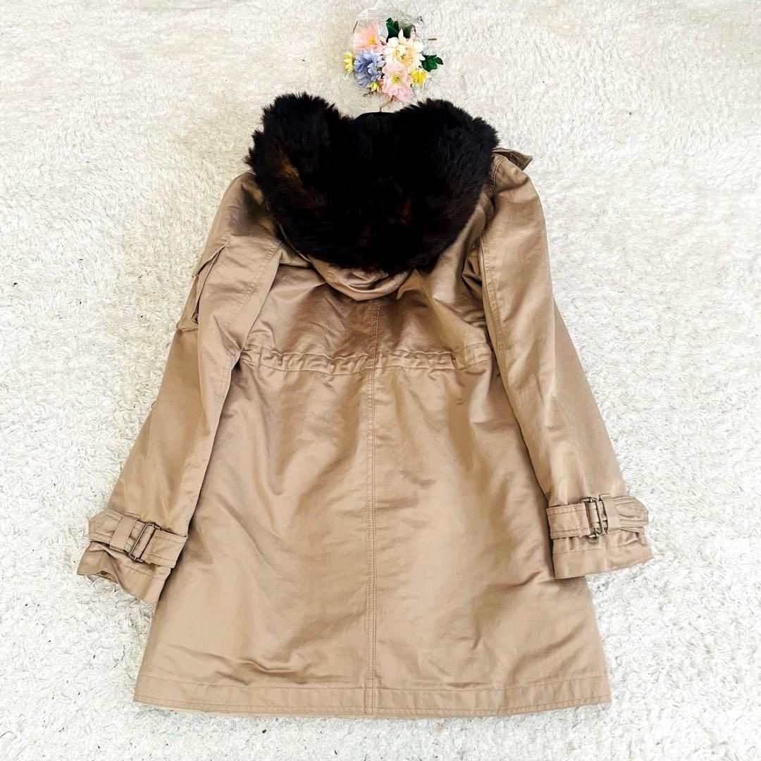 希少✨マックスマーラ♡ライナー付きモッズコート 2way エコファー　L