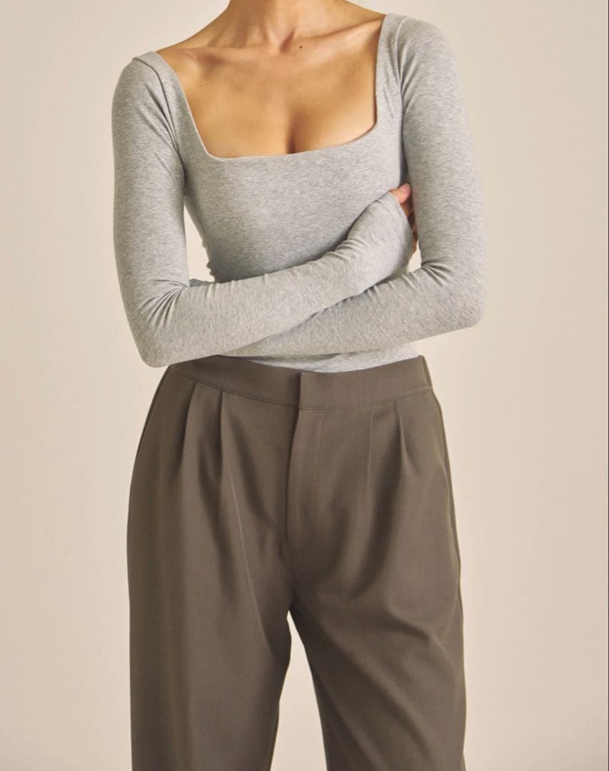 Dreamy×WABISABI long sleeve top / 石鼠