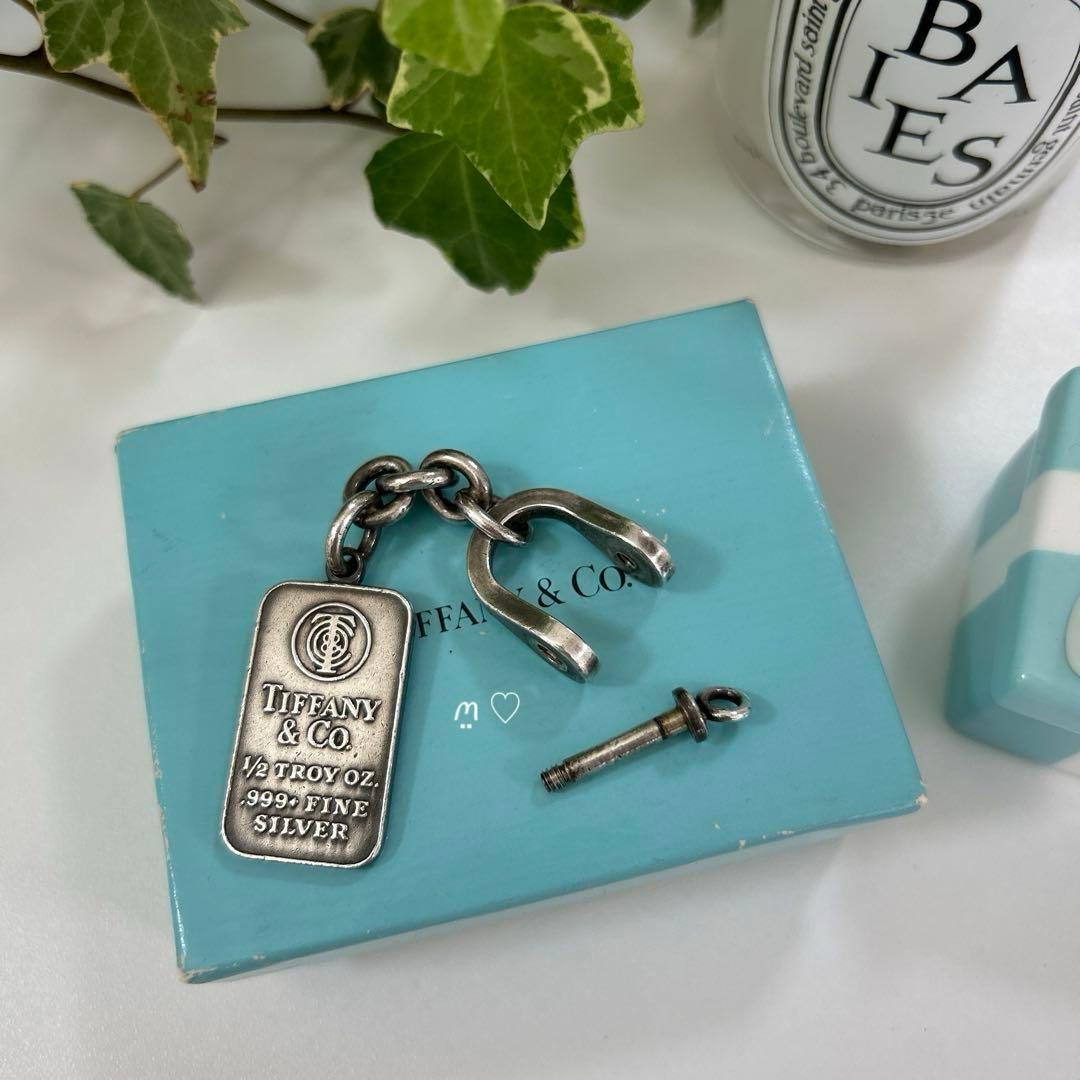 ティファニー　シルバーインゴット　シャックルキーリング　キーホルダー　希少