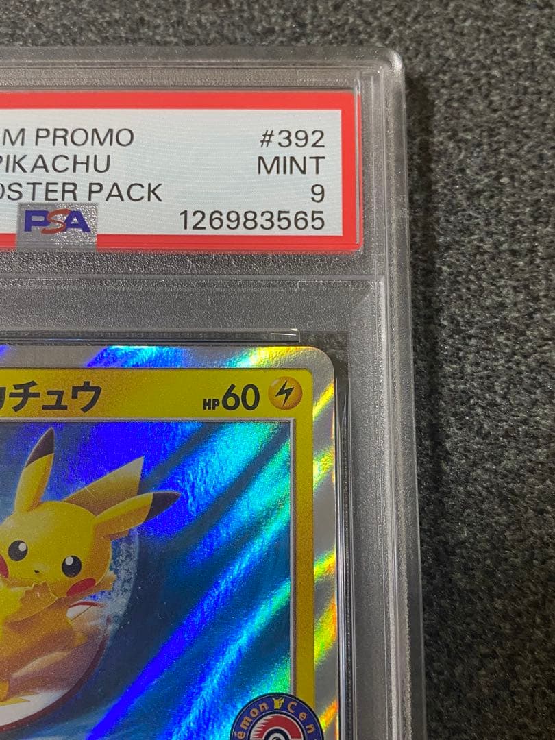 海で遊ぶピカチュウ　psa9