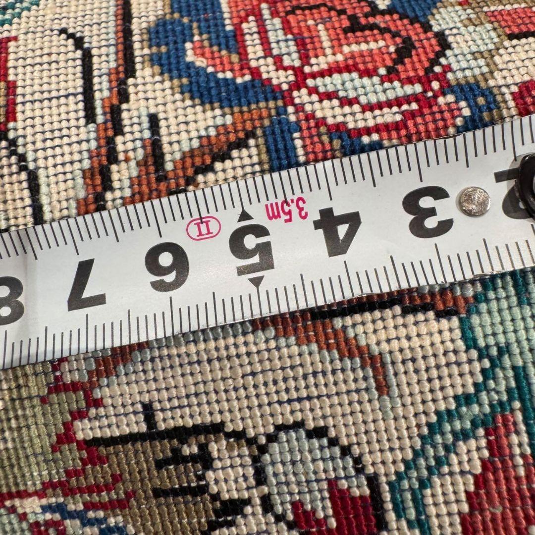 超希少！手織りペルシャ絨毯・全シルク製（クム産） 150×95cm