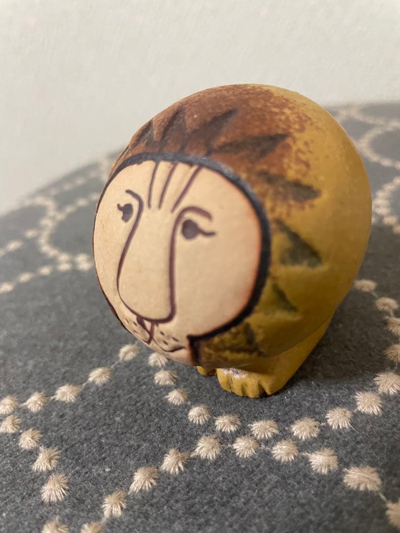 リサラーソン 置物 ライオン セミミディアム（中）&ミニ（小）　2点セット　陶器