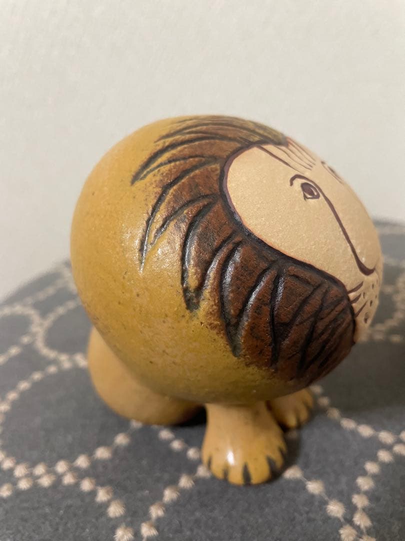 リサラーソン 置物 ライオン セミミディアム（中）&ミニ（小）　2点セット　陶器