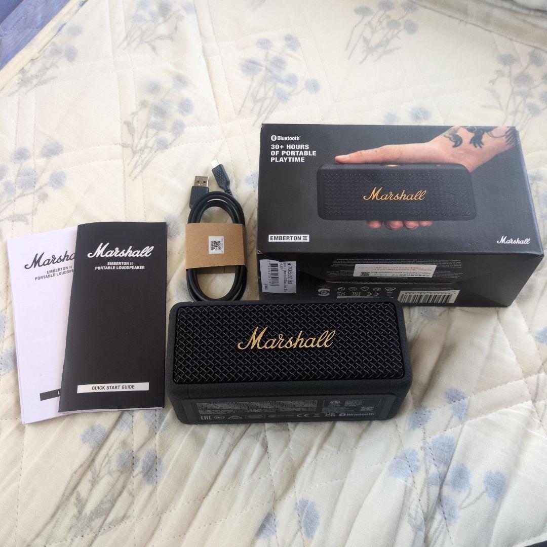 Marshall Emberton II ワイヤレススピーカー ブラック