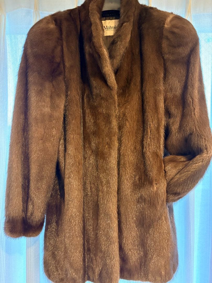 Malvoisie ブラウンミンクコート